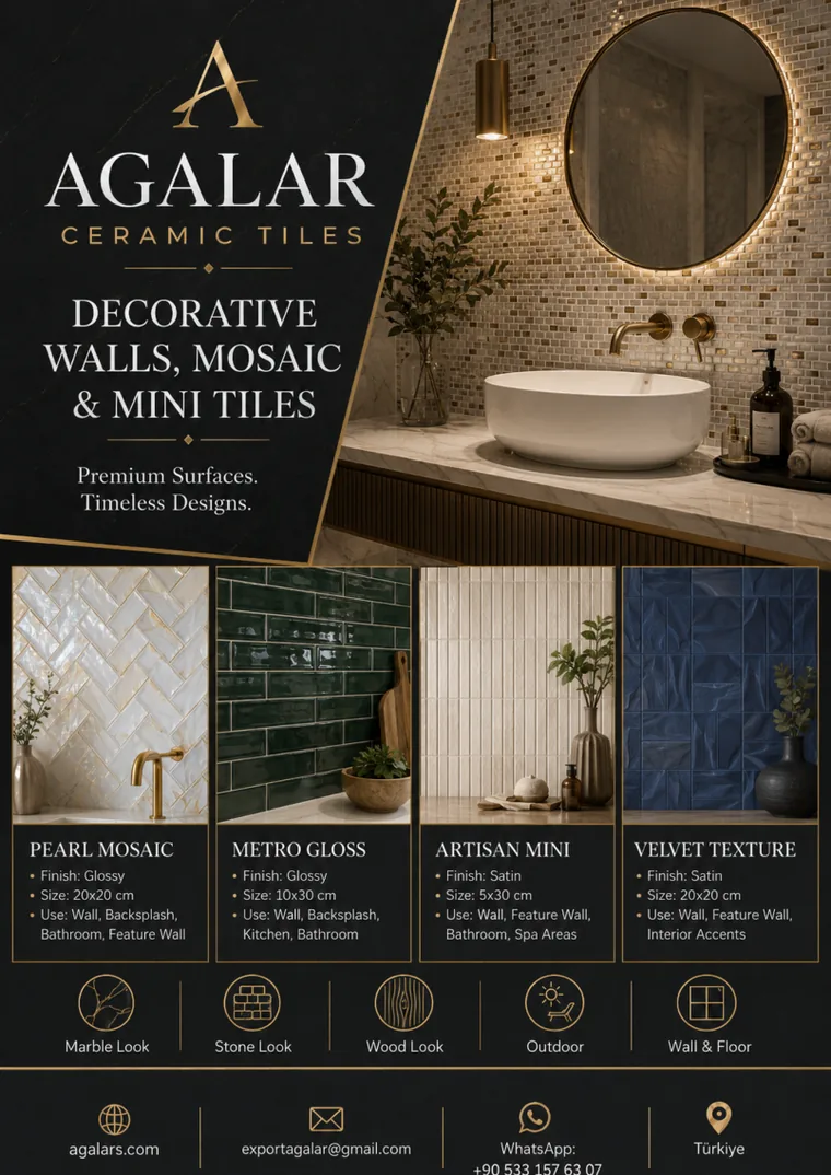 AGALAR Decorative Walls, Mosaic & Mini Tiles catalog page