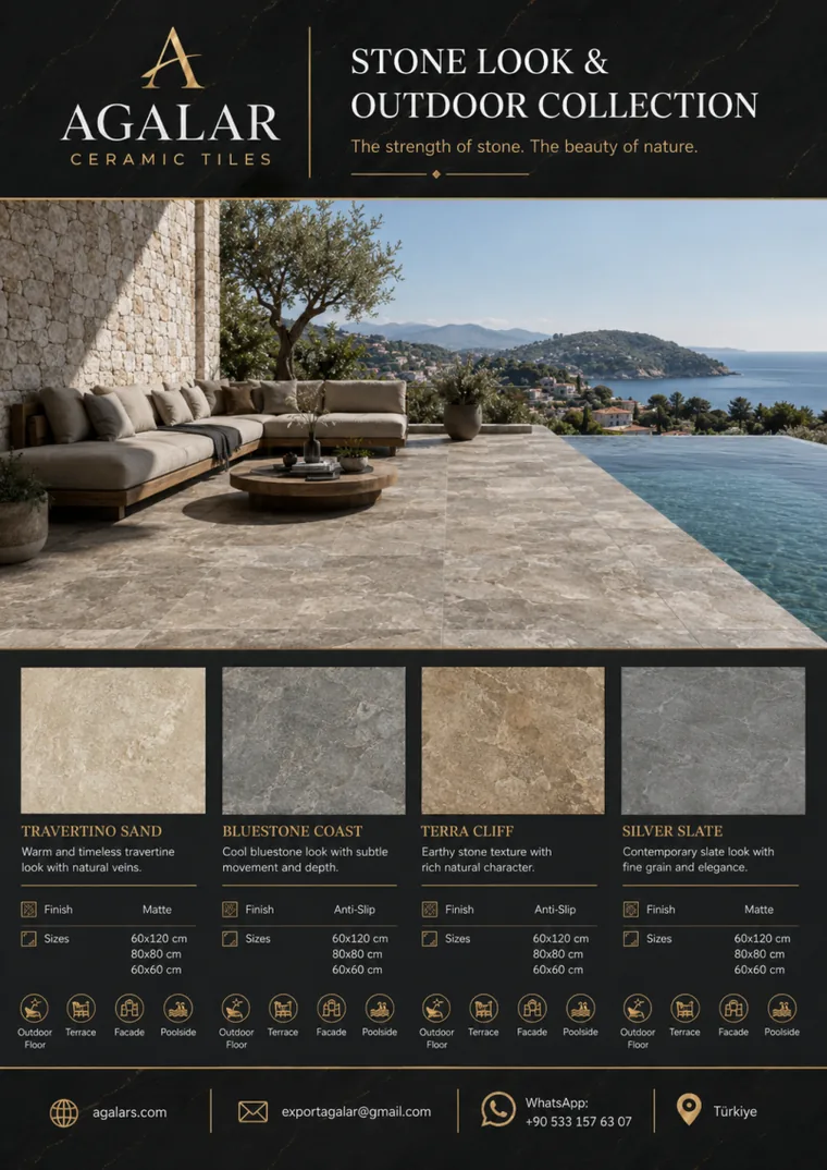 AGALAR Stone Look & Outdoor Collection catalog page