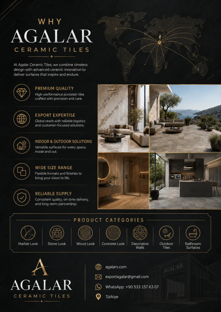 Why AGALAR Ceramic Tiles export expertise and product categories